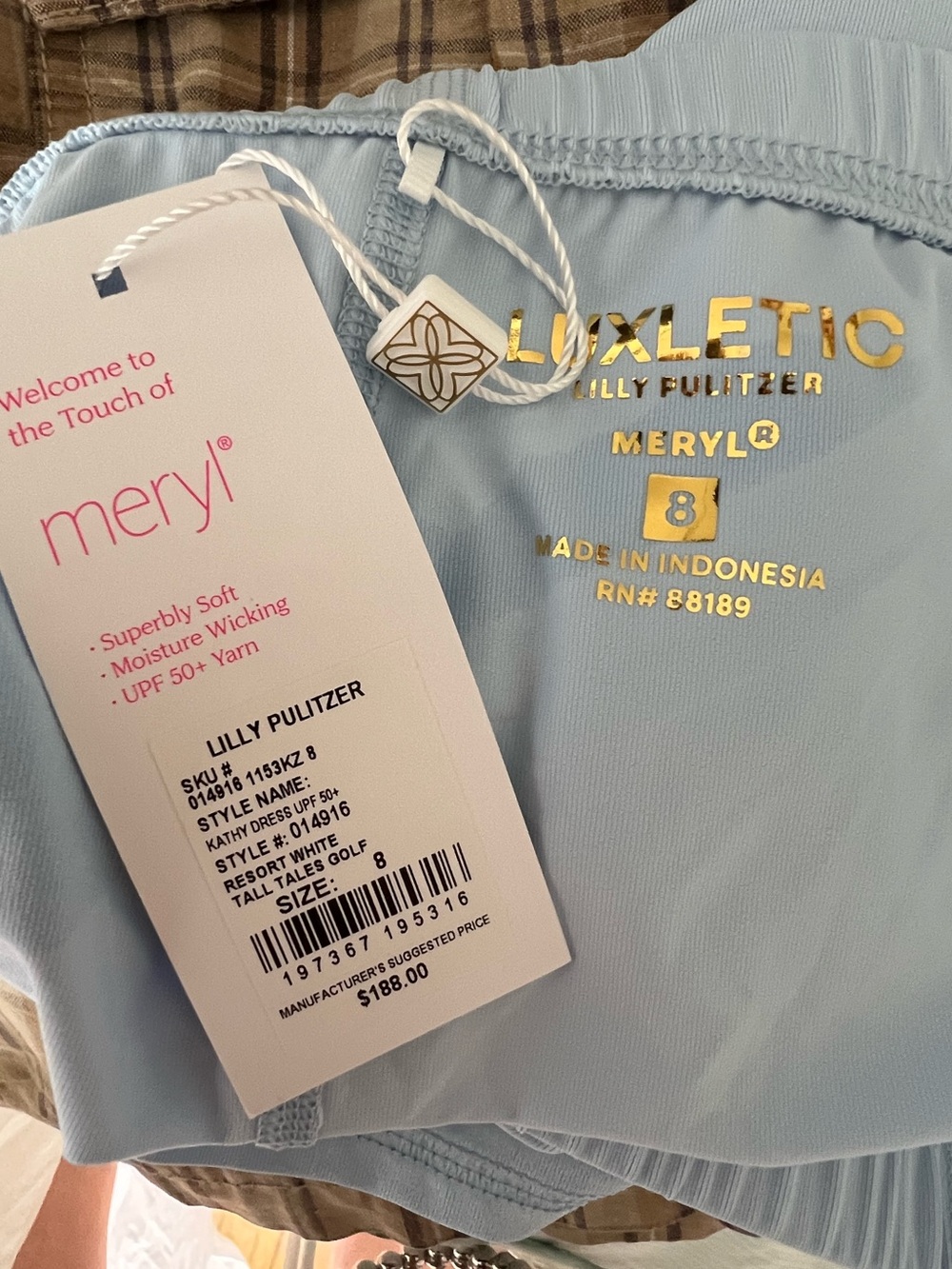 NWT Lilly Pulitzer UPF 50+ Luxletic Kathy Golf Dress "Tall Tales" / Size 8 - Picture 14 of 16